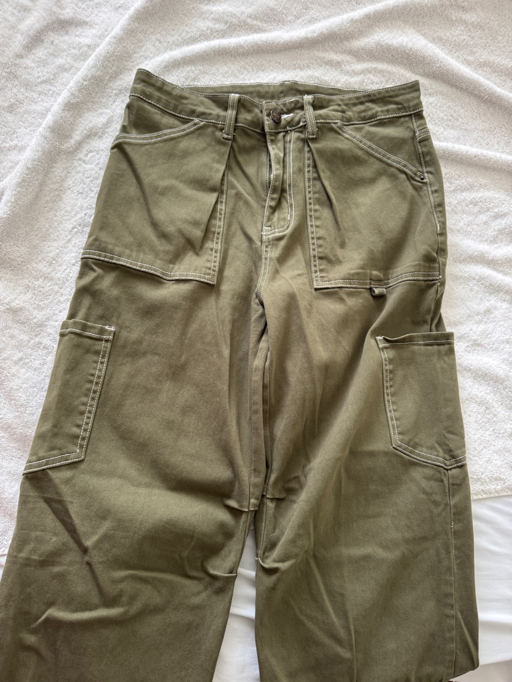 Olive Green Cargo Pants Size 8